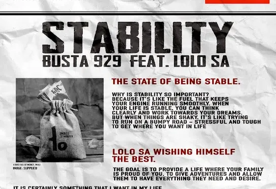 Busta 929 – Stability ft. Lolo SA